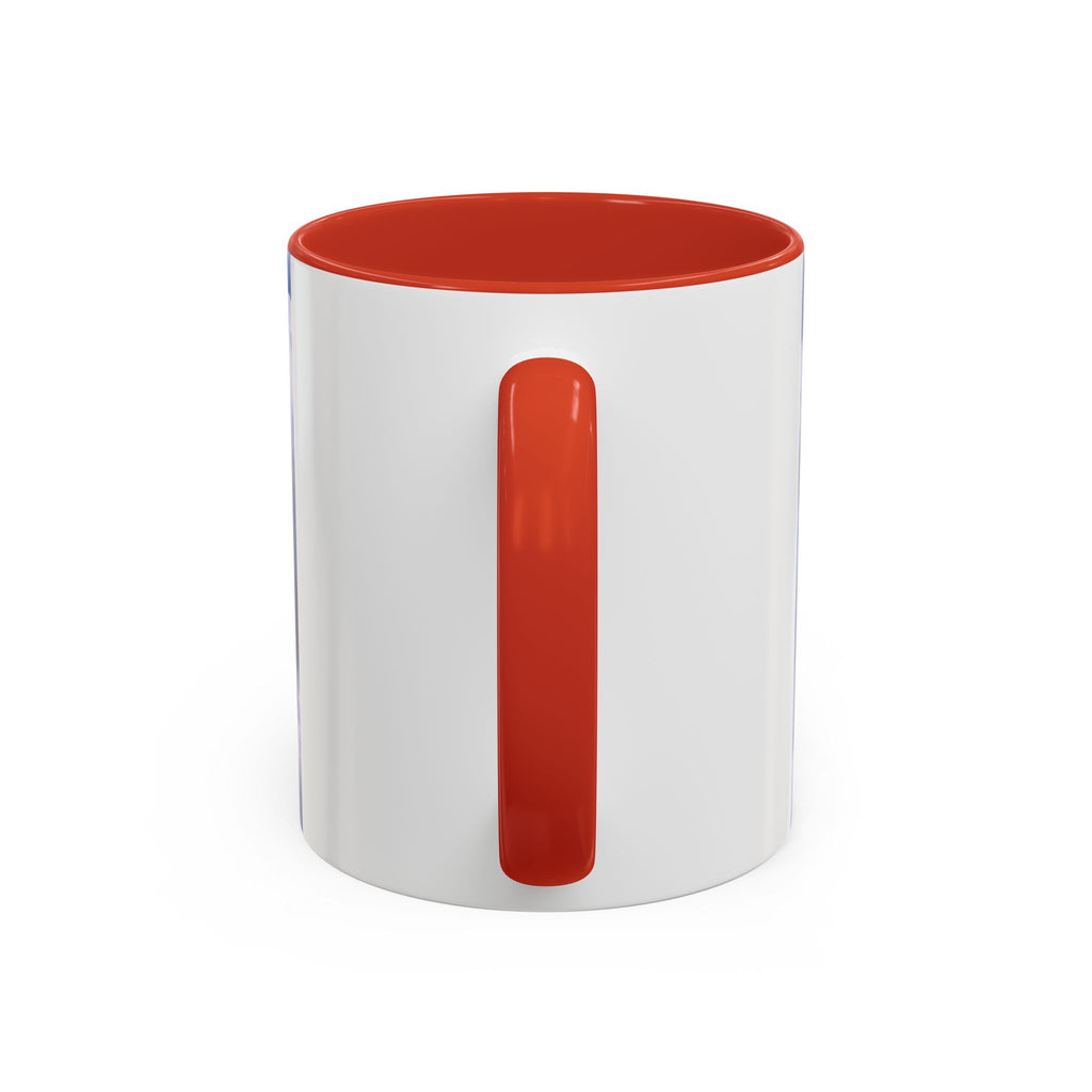 God Is Love Coffee Mug — Blue Heart Cloud Accent Ceramic Mug