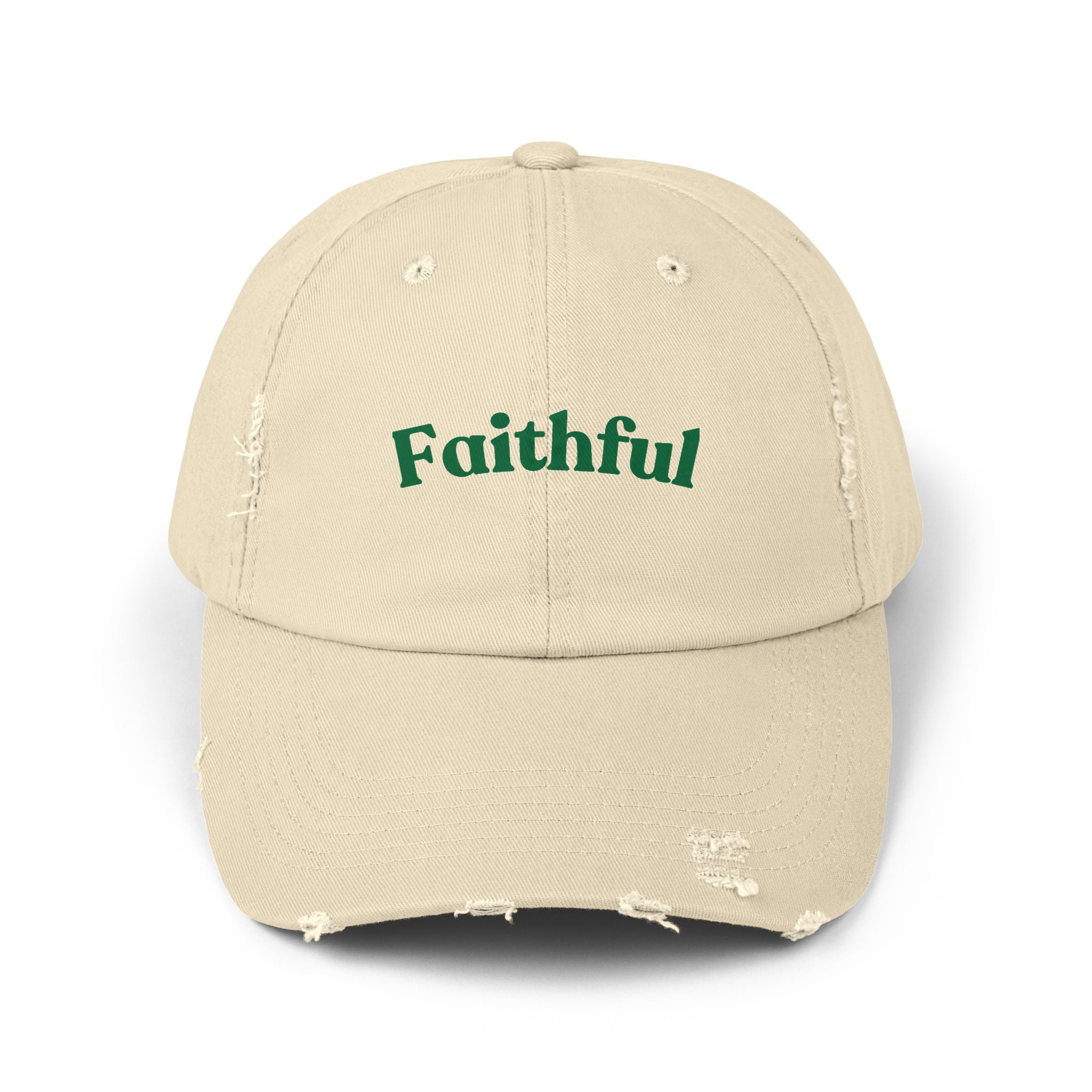 Faithful Cap – Baseball Hat with Green Script