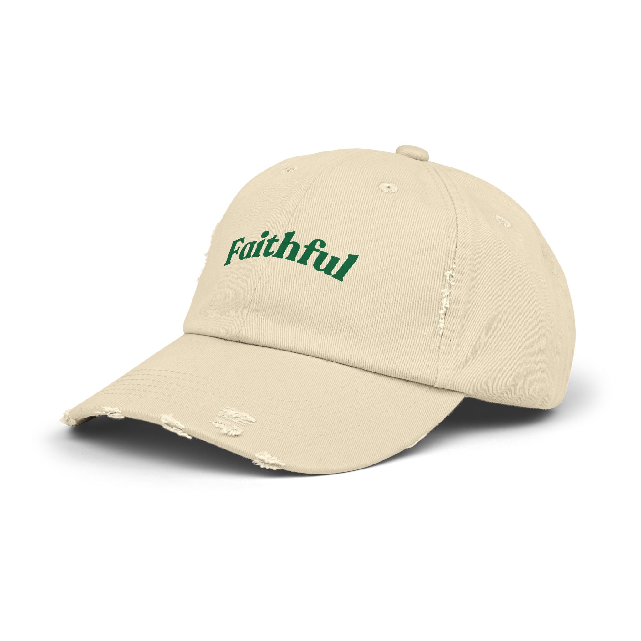 Faithful Cap – Baseball Hat with Green Script