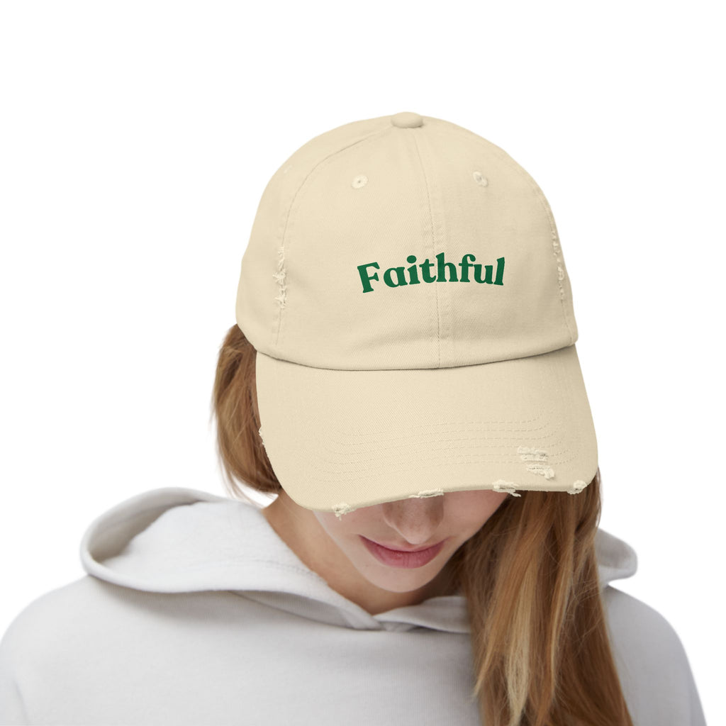 Faithful Cap – Baseball Hat with Green Script