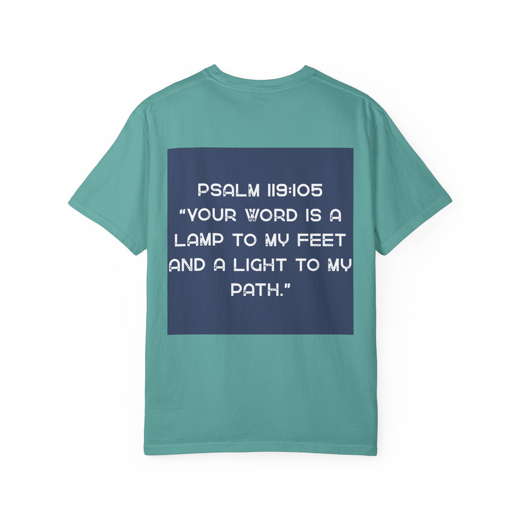 Psalm 119:105 T-Shirt — "Your Word Is a Lamp to My Feet" Christian Tee