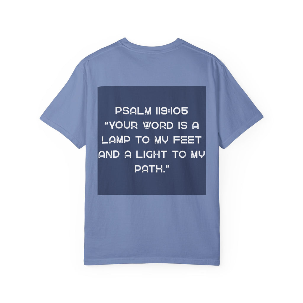 Psalm 119:105 T-Shirt — "Your Word Is a Lamp to My Feet" Christian Tee
