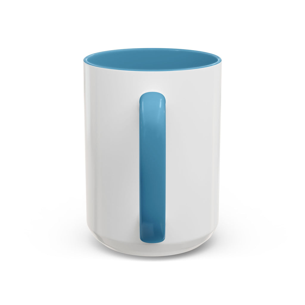 God Is Love Coffee Mug — Blue Heart Cloud Accent Ceramic Mug