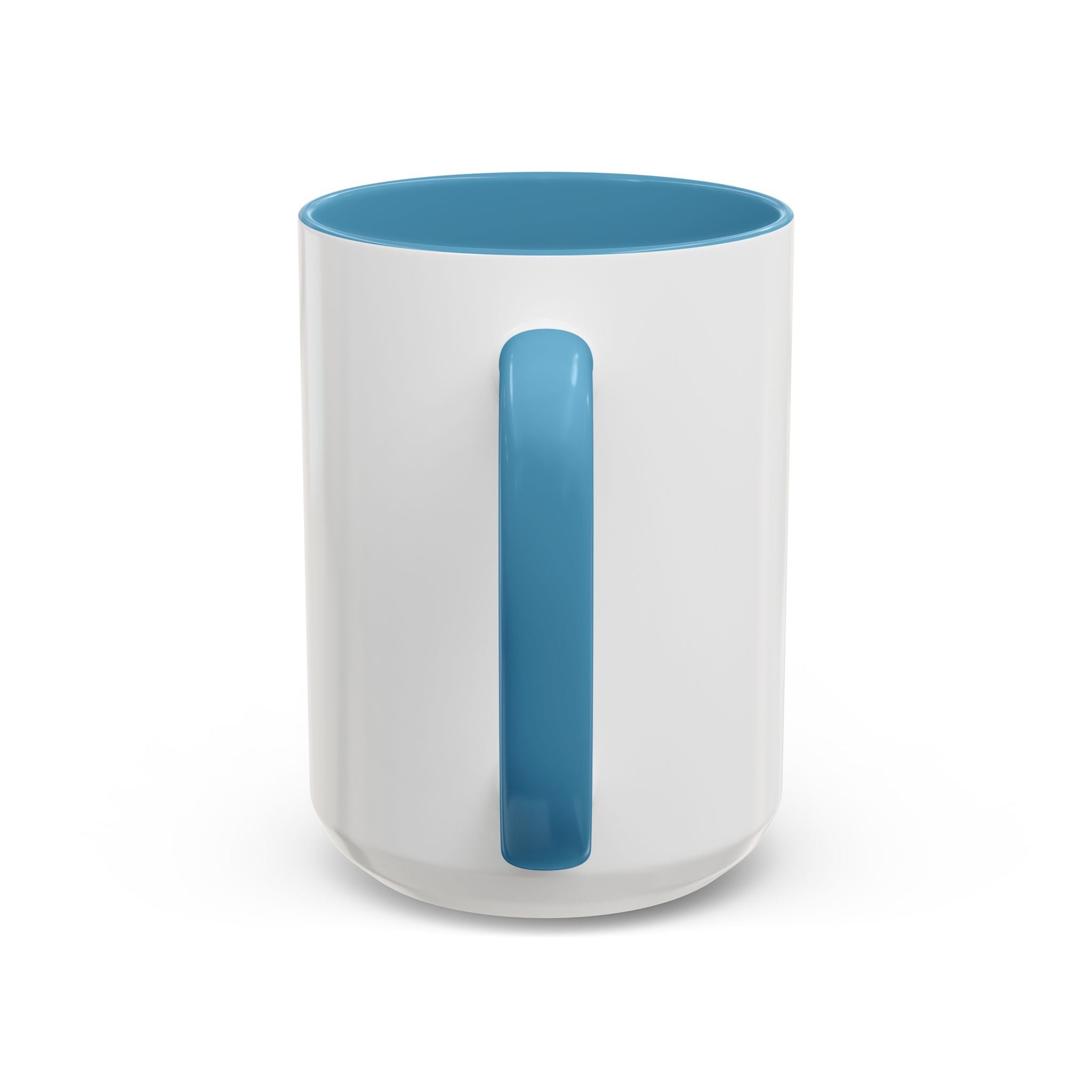God Is Love Coffee Mug — Blue Heart Cloud Accent Ceramic Mug