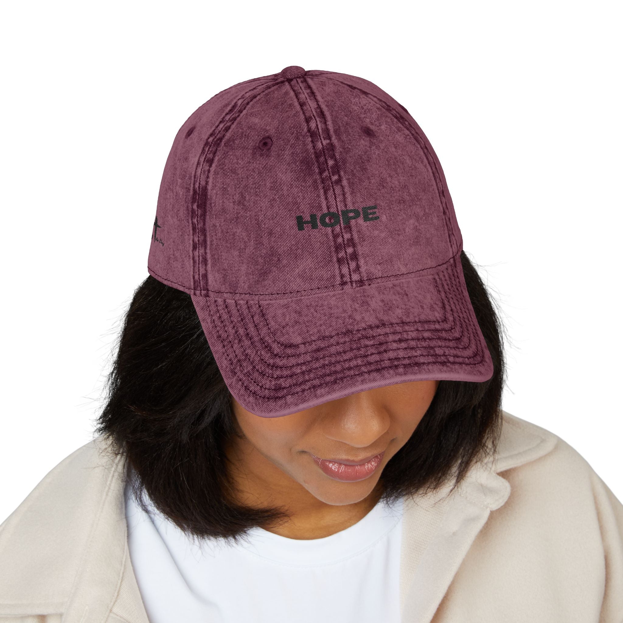 Hope Embroidered Vintage Baseball Cap unisex