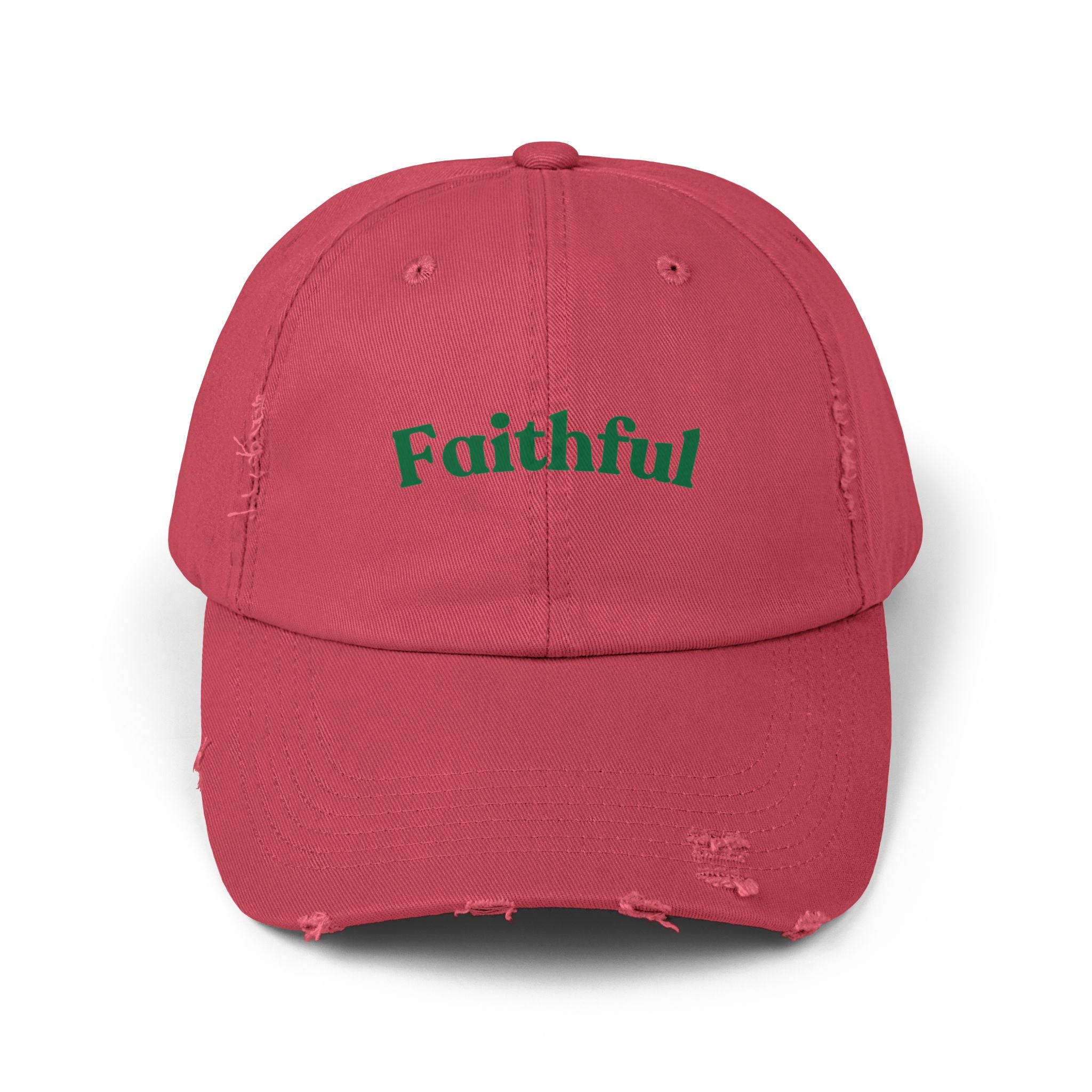 Faithful Cap – Baseball Hat with Green Script