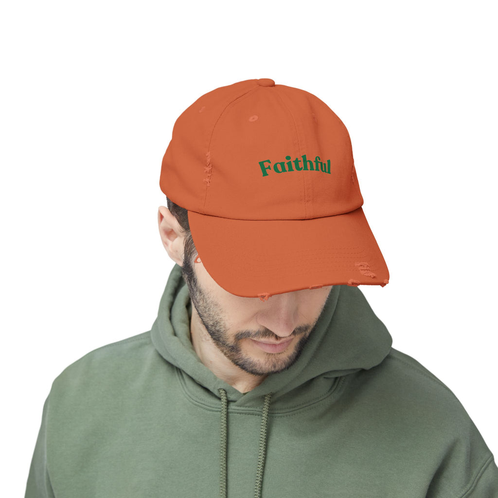 Faithful Cap – Baseball Hat with Green Script