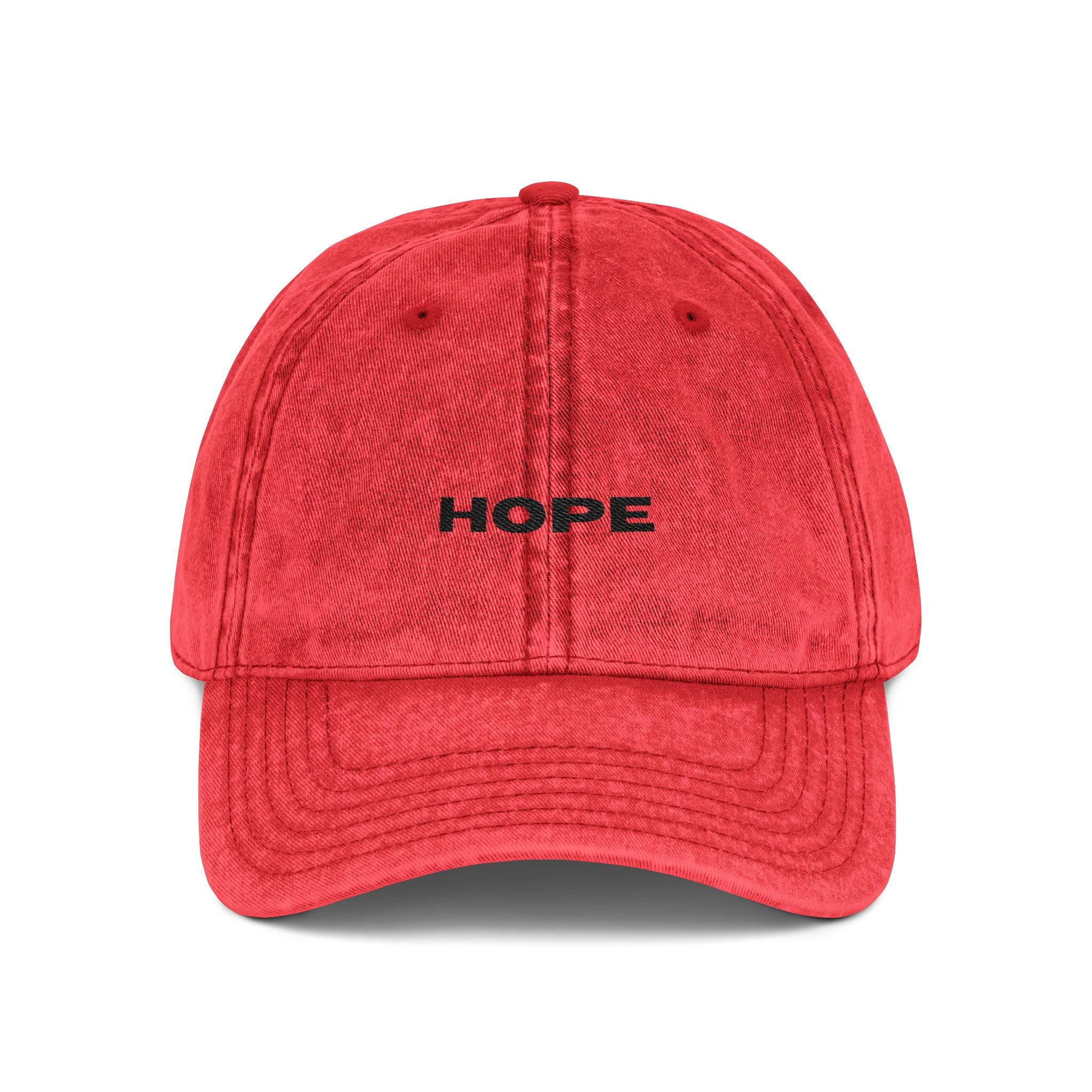 Hope Embroidered Vintage Baseball Cap unisex