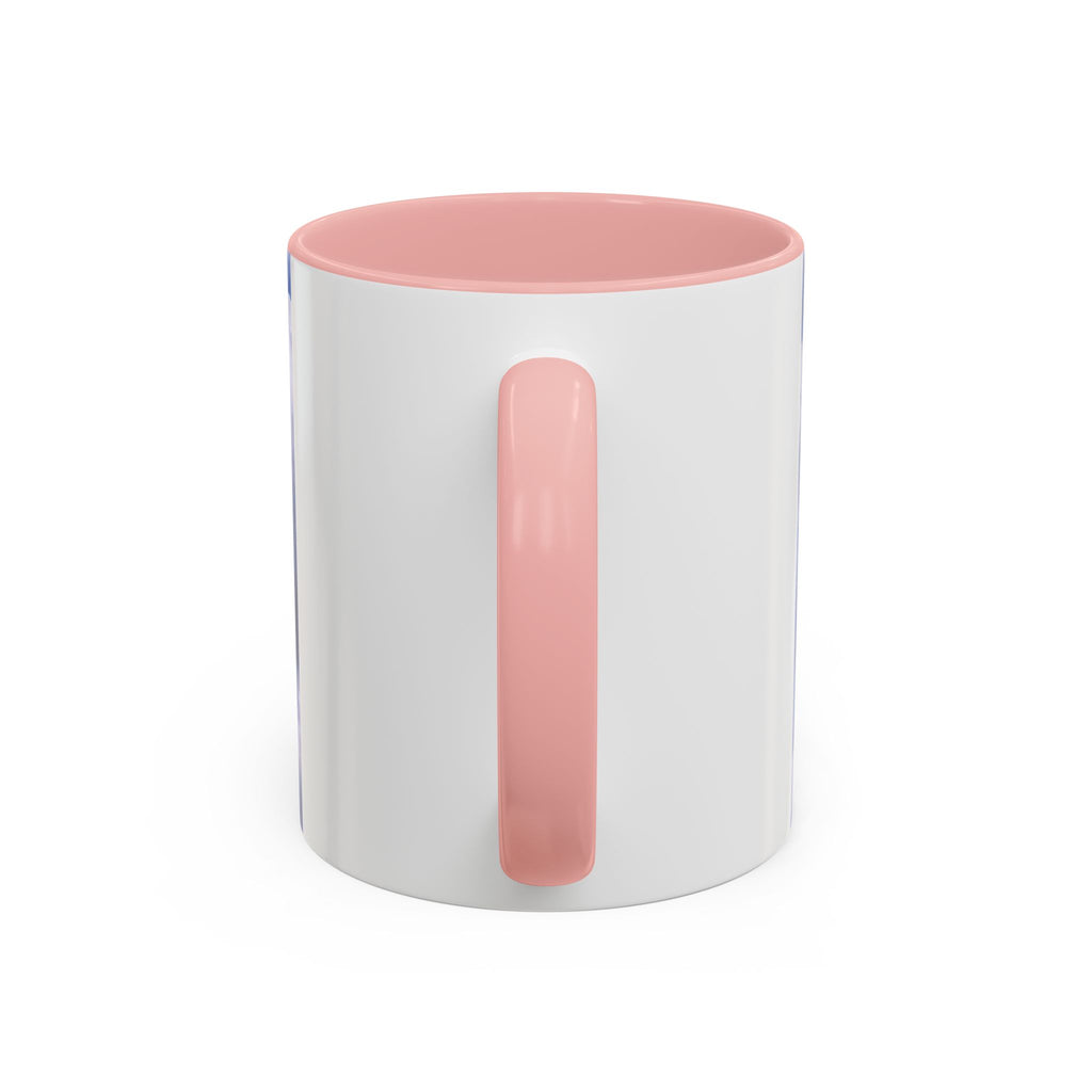 God Is Love Coffee Mug — Blue Heart Cloud Accent Ceramic Mug
