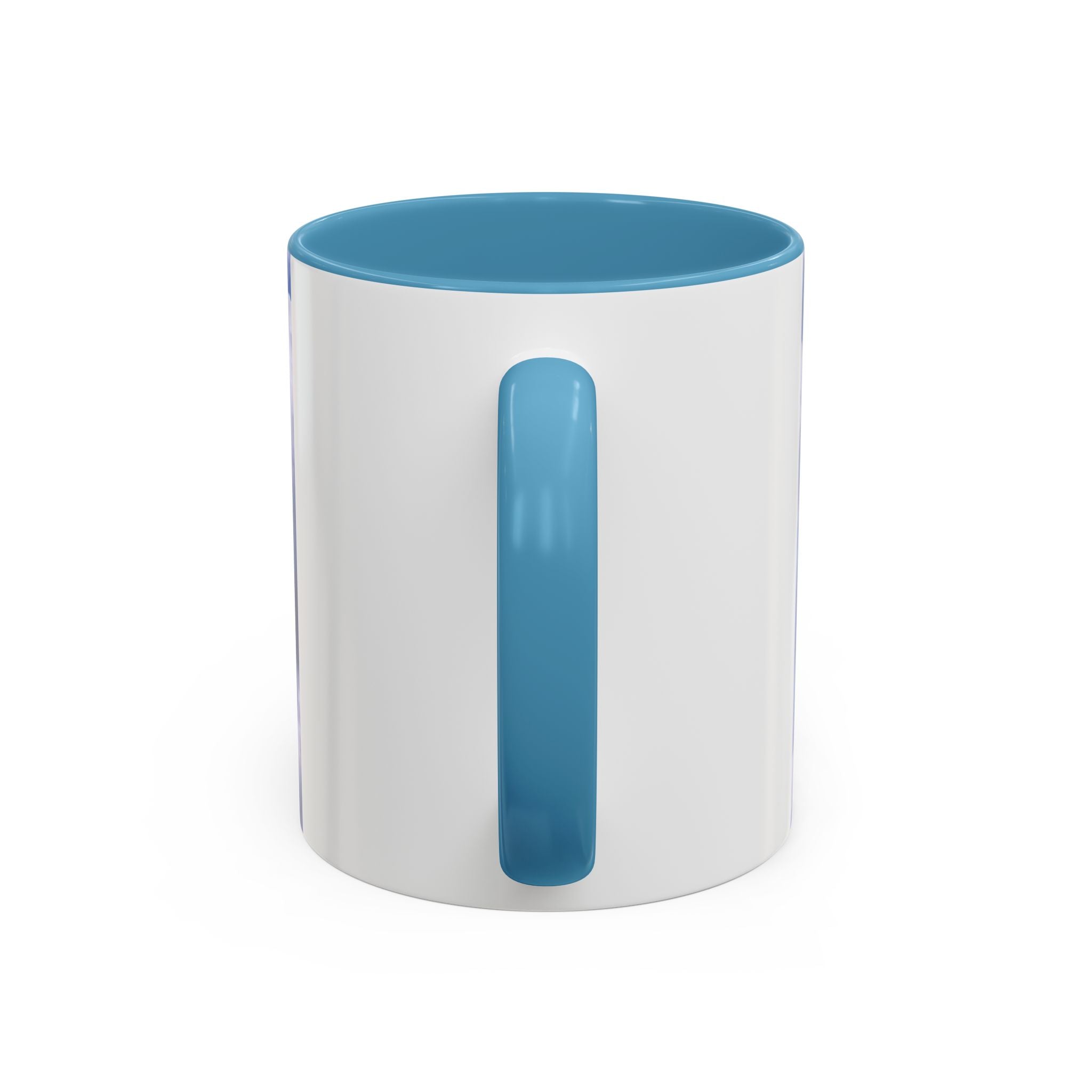 God Is Love Coffee Mug — Blue Heart Cloud Accent Ceramic Mug