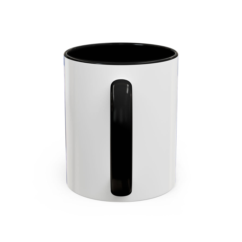 God Is Love Coffee Mug — Blue Heart Cloud Accent Ceramic Mug