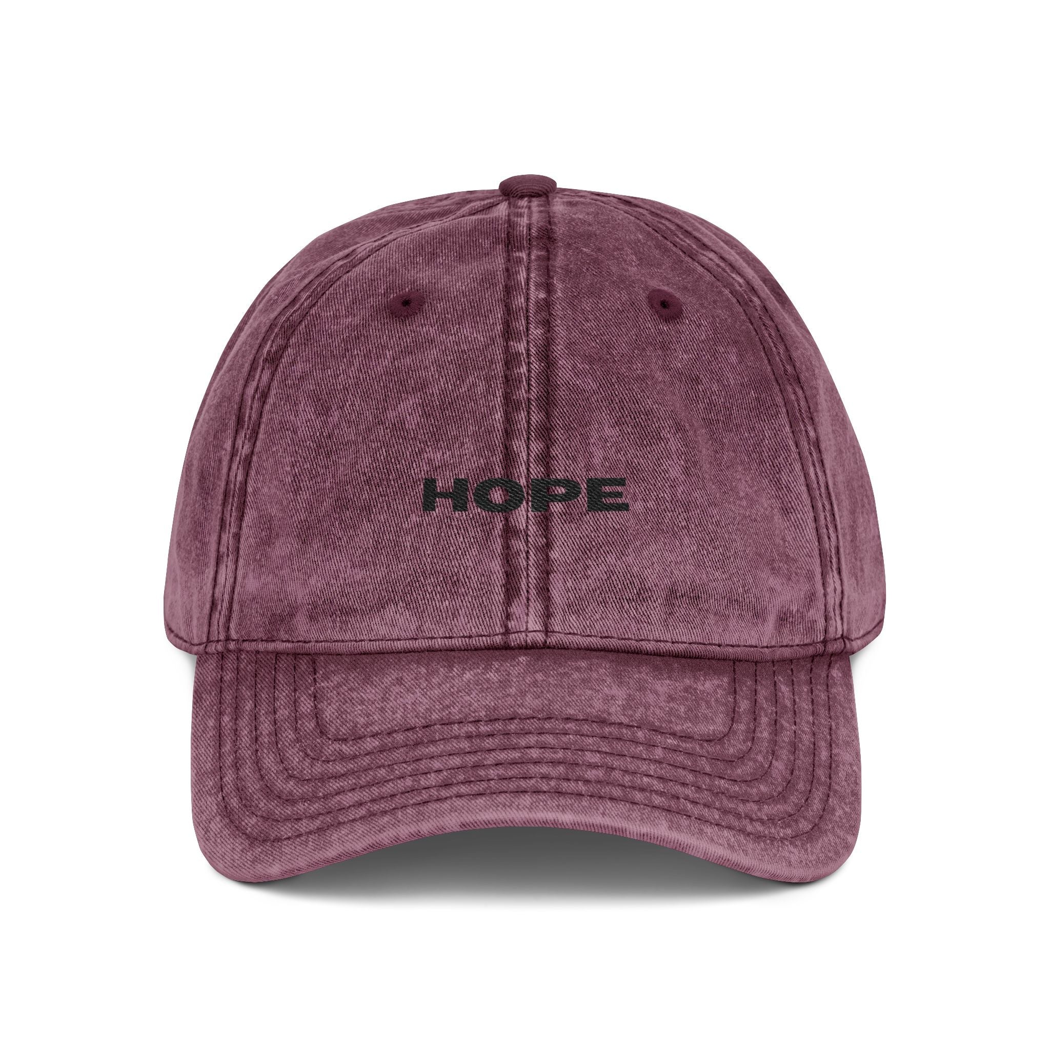 Hope Embroidered Vintage Baseball Cap unisex