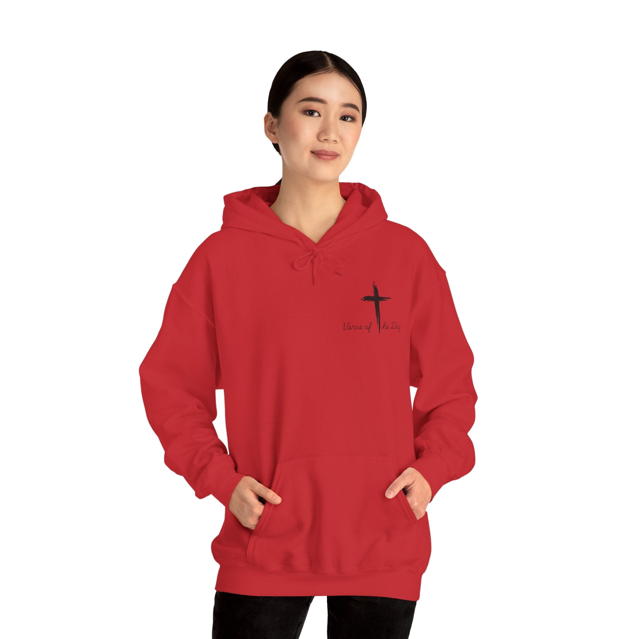 Amor Heart Christian Hoodie — Juan 3:16 unisex