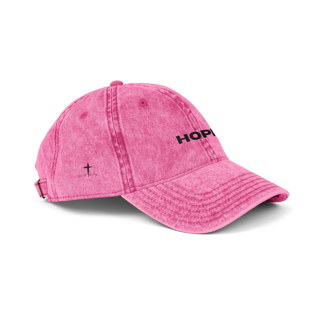 Hope Embroidered Vintage Baseball Cap unisex