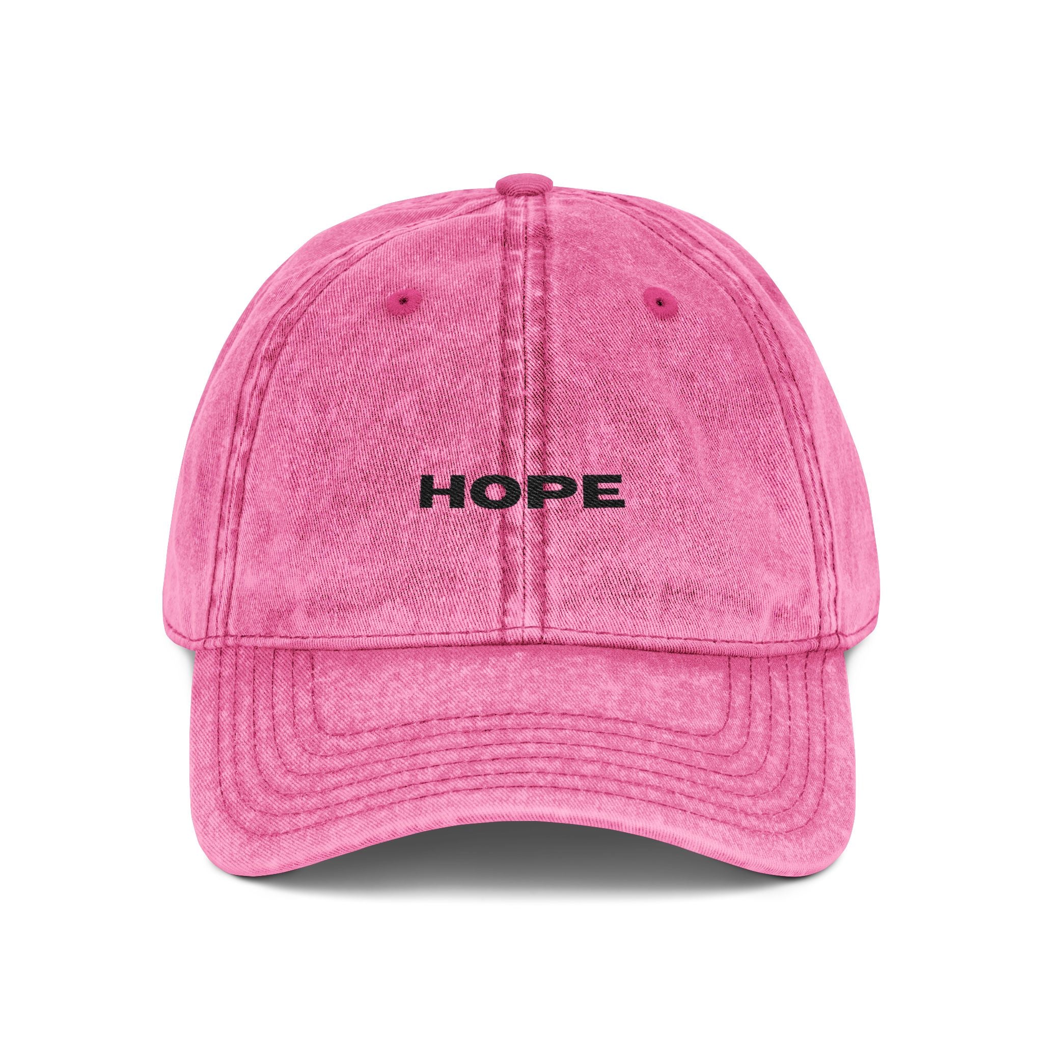 Hope Embroidered Vintage Baseball Cap unisex