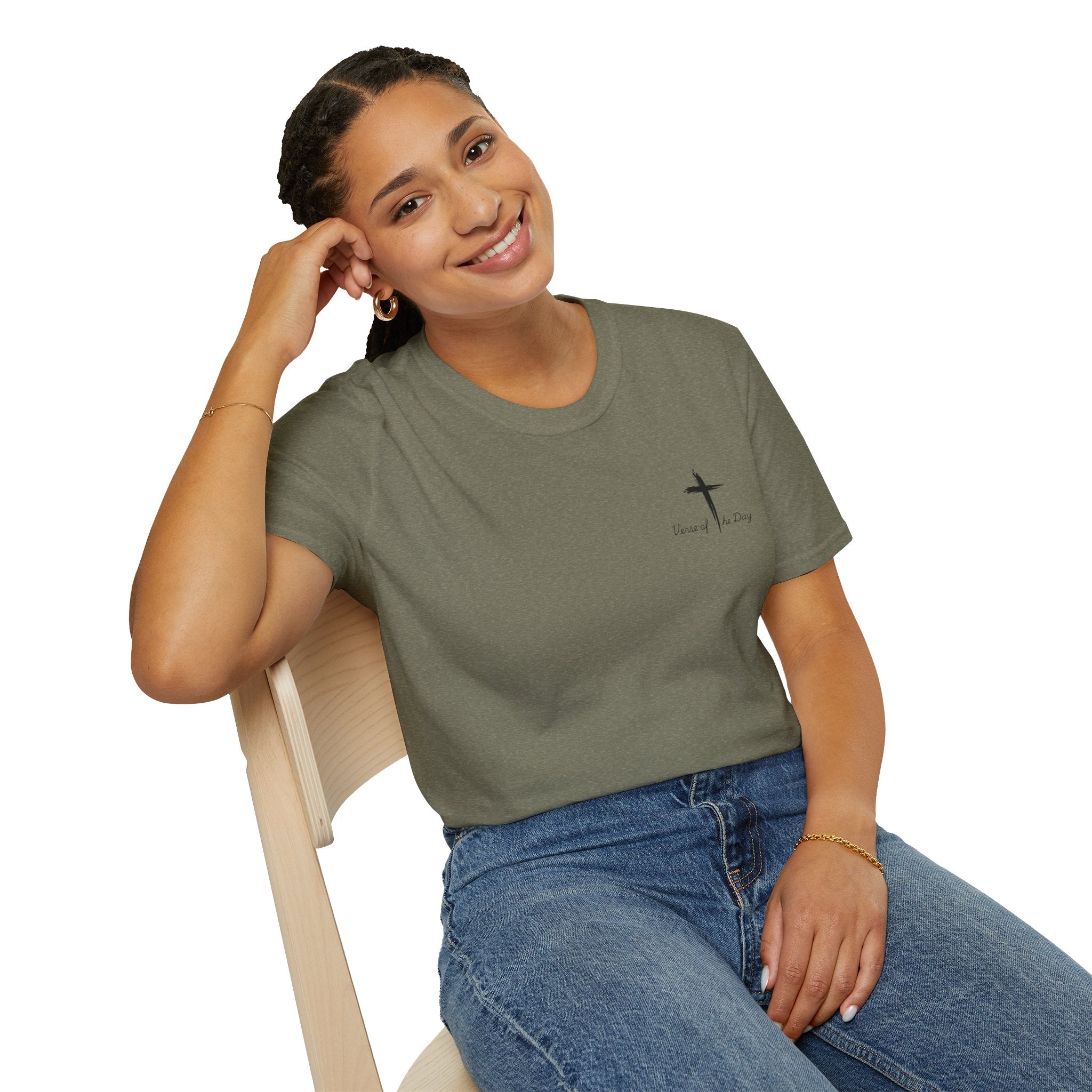 Verse of the day white tee -Mens shirts.