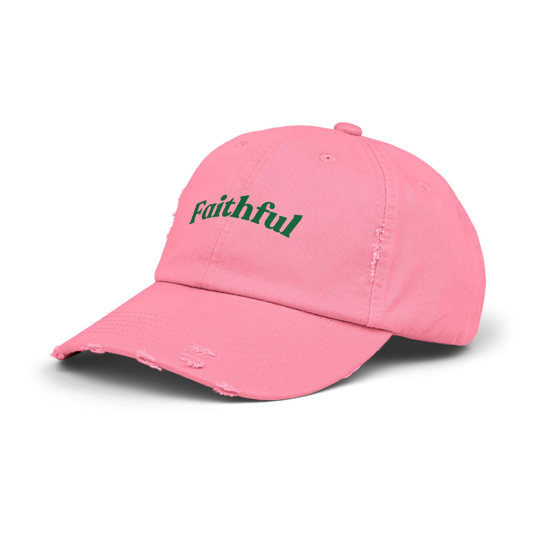Faithful Cap – Baseball Hat with Green Script