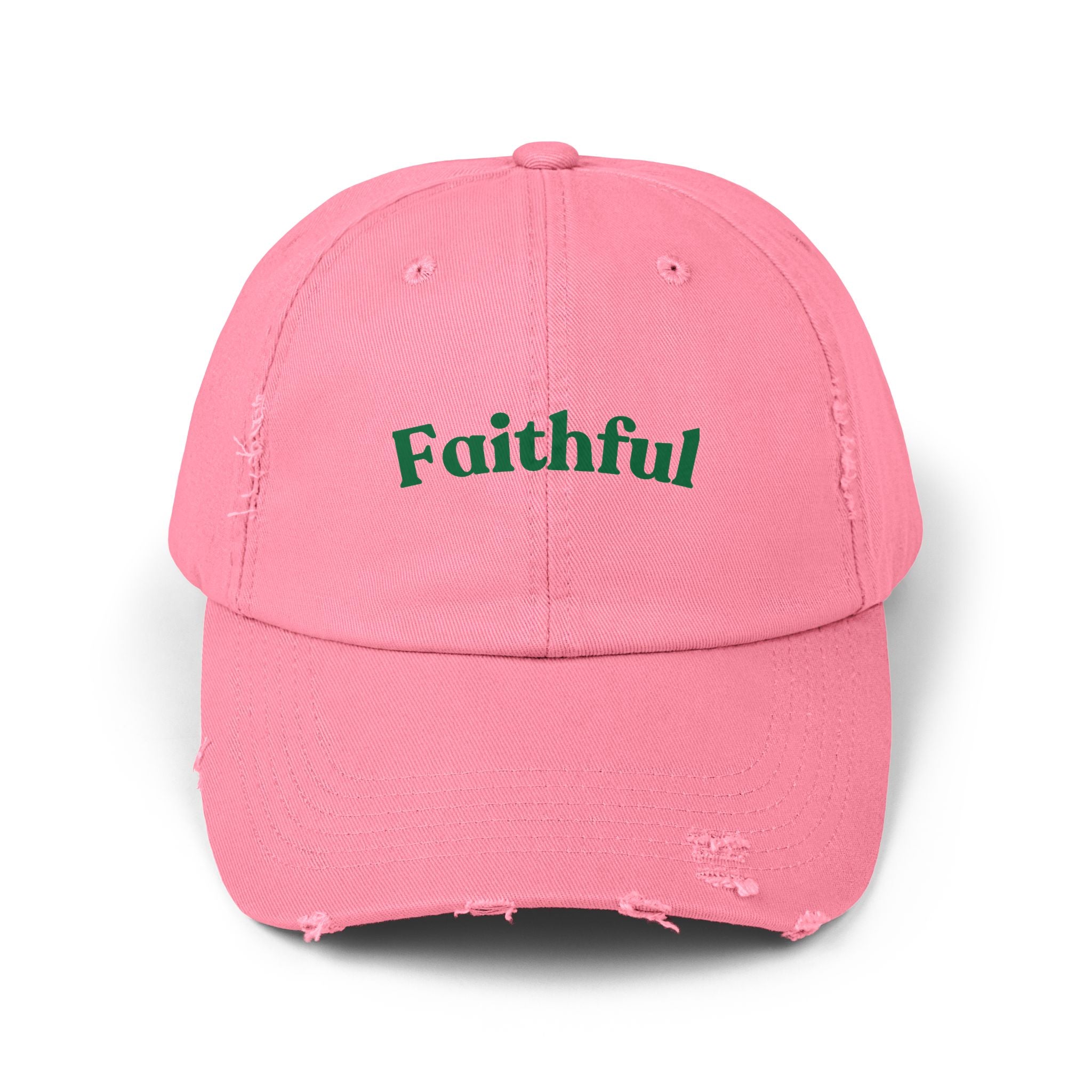 Faithful Cap – Baseball Hat with Green Script