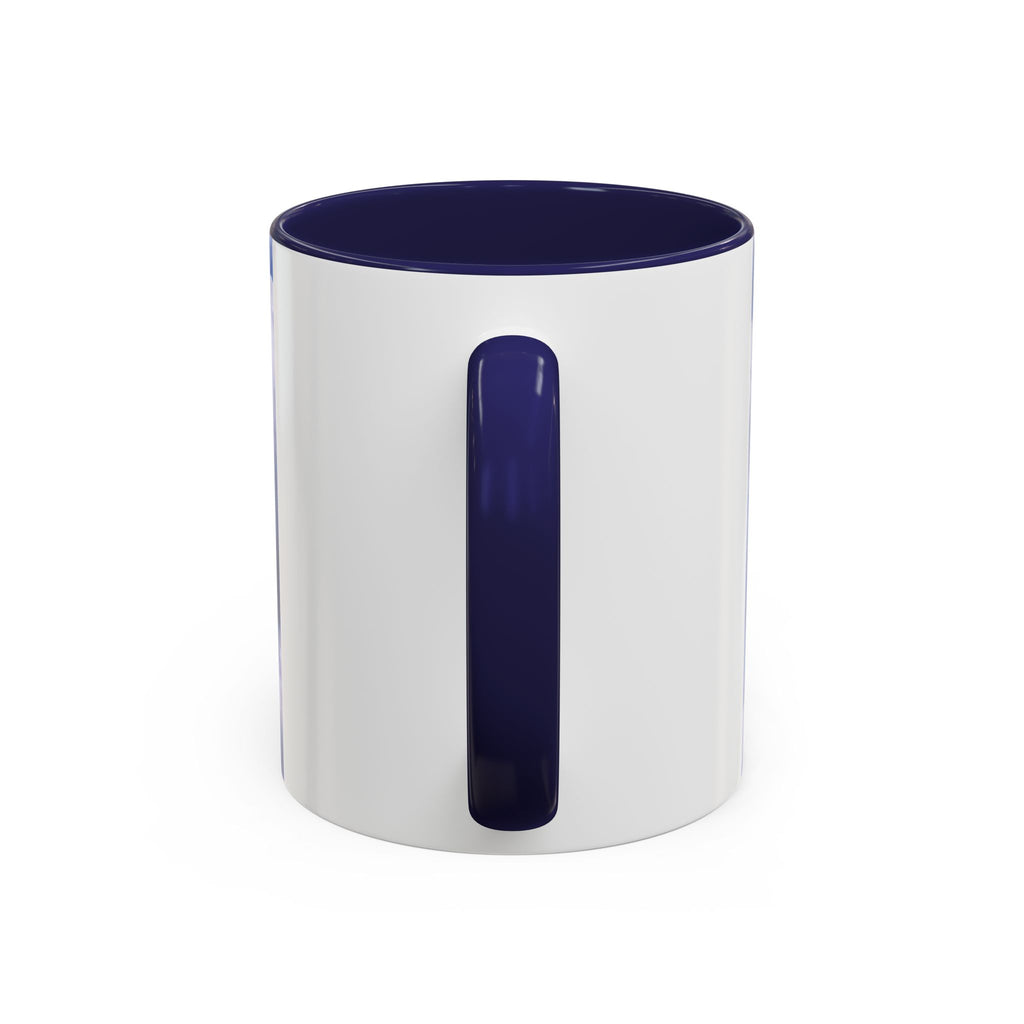 God Is Love Coffee Mug — Blue Heart Cloud Accent Ceramic Mug