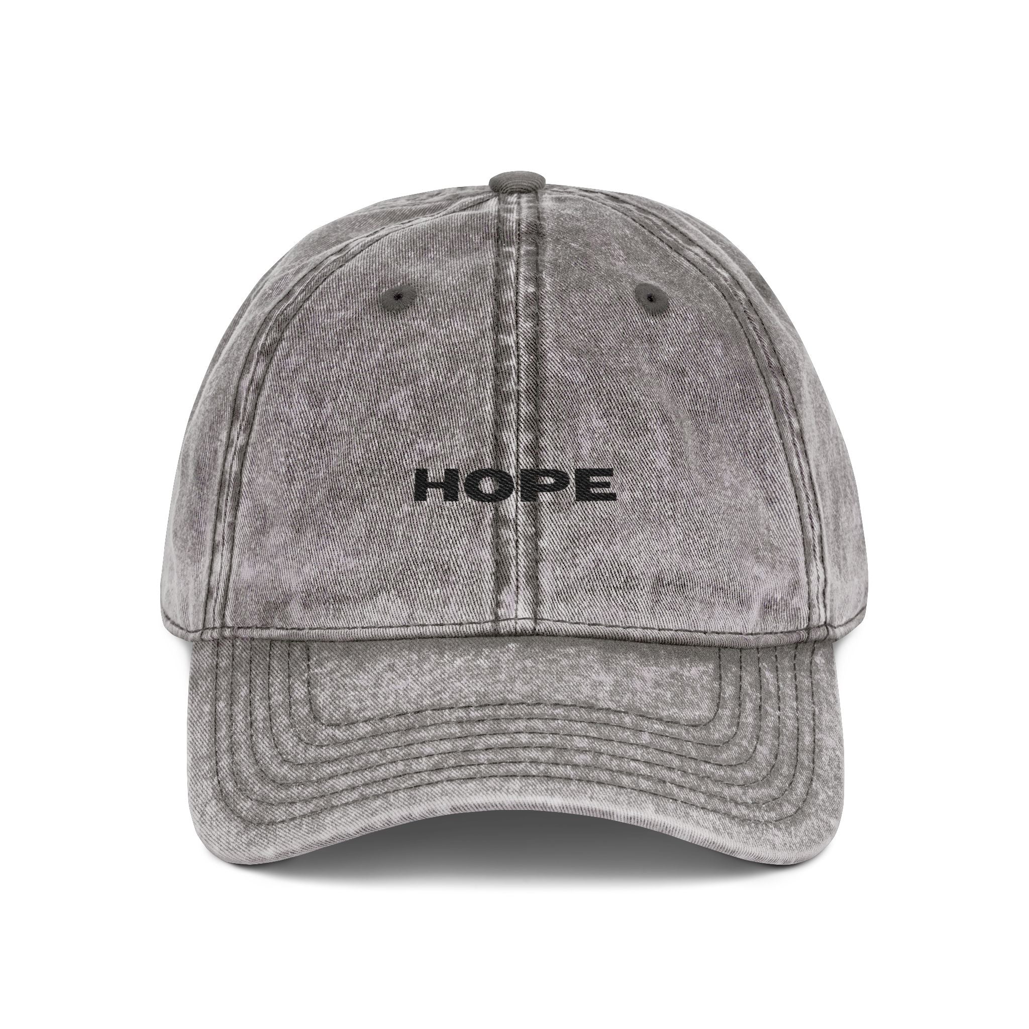 Hope Embroidered Vintage Baseball Cap unisex