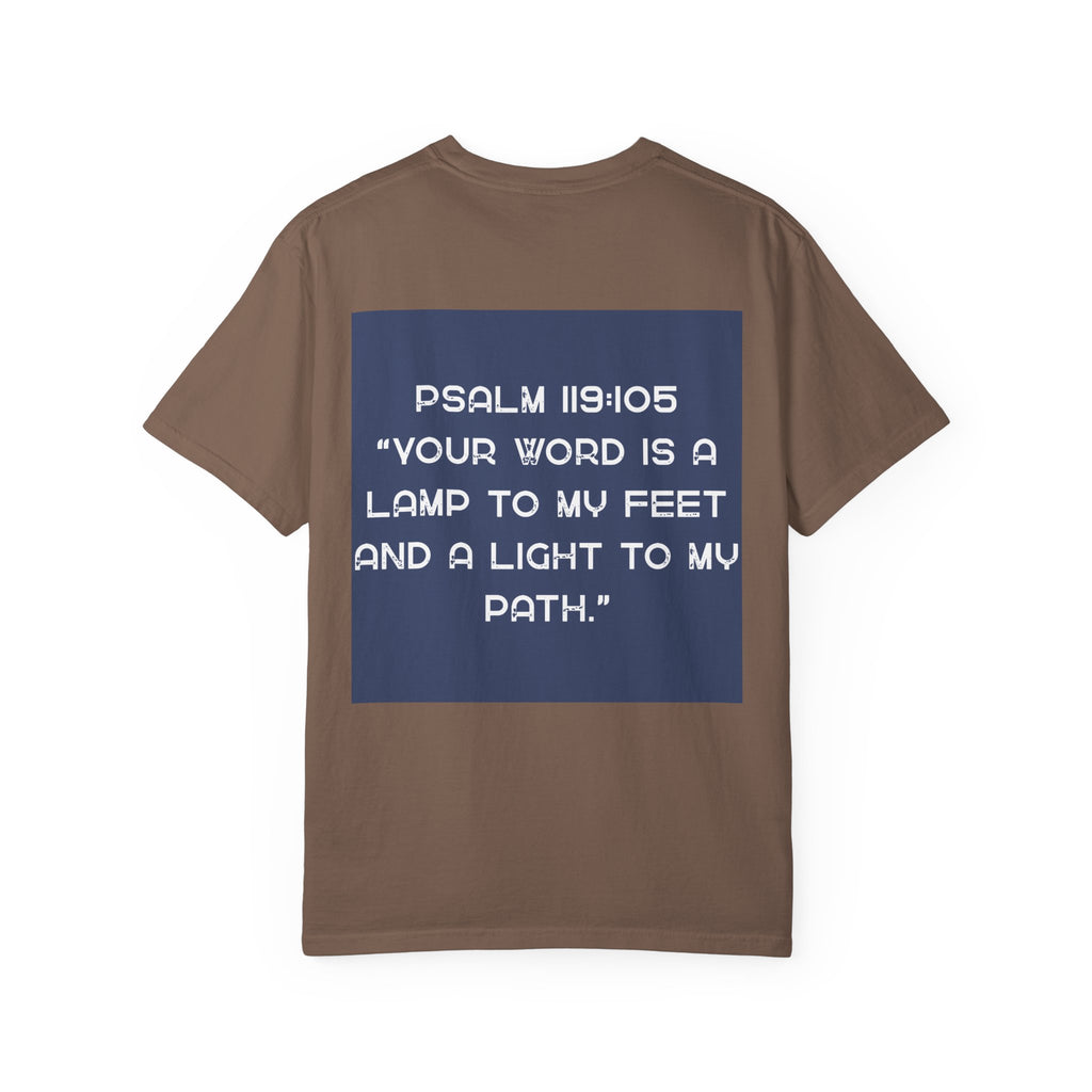 Psalm 119:105 T-Shirt — "Your Word Is a Lamp to My Feet" Christian Tee
