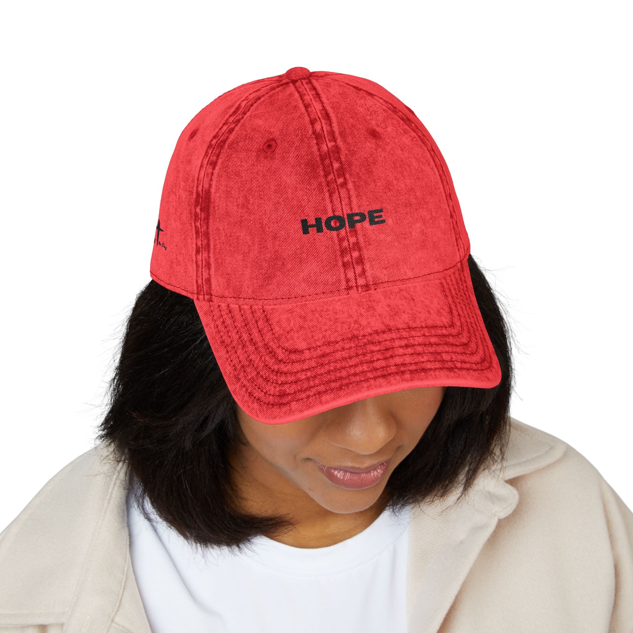 Hope Embroidered Vintage Baseball Cap unisex