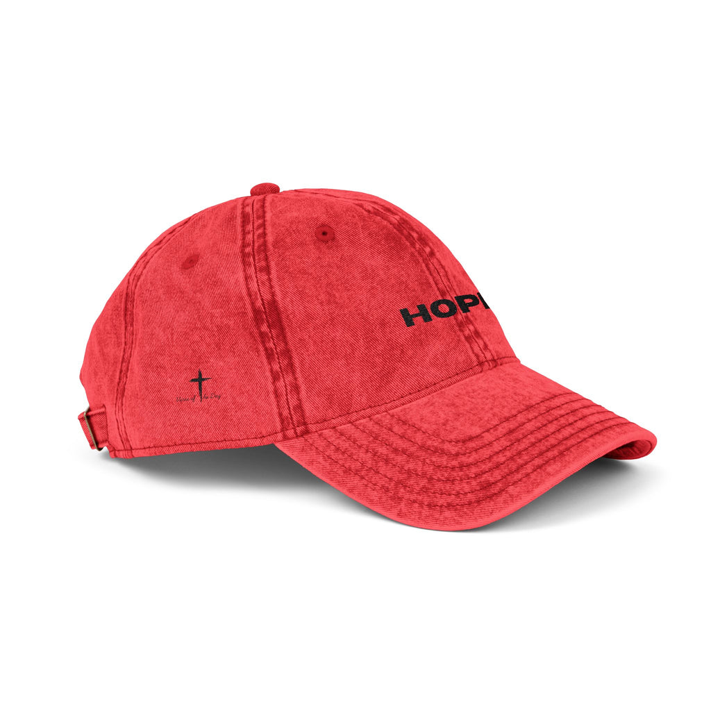 Hope Embroidered Vintage Baseball Cap unisex